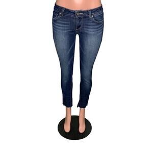 Paige Peg Skinny Jeans Blue Belt Loops 5 Working Pockets